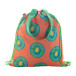 CreaDraw Shop RPET groen wit custom made tas met trekkoordsluiting 
