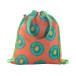 CreaDraw Shop RPET groen wit custom made tas met trekkoordsluiting 