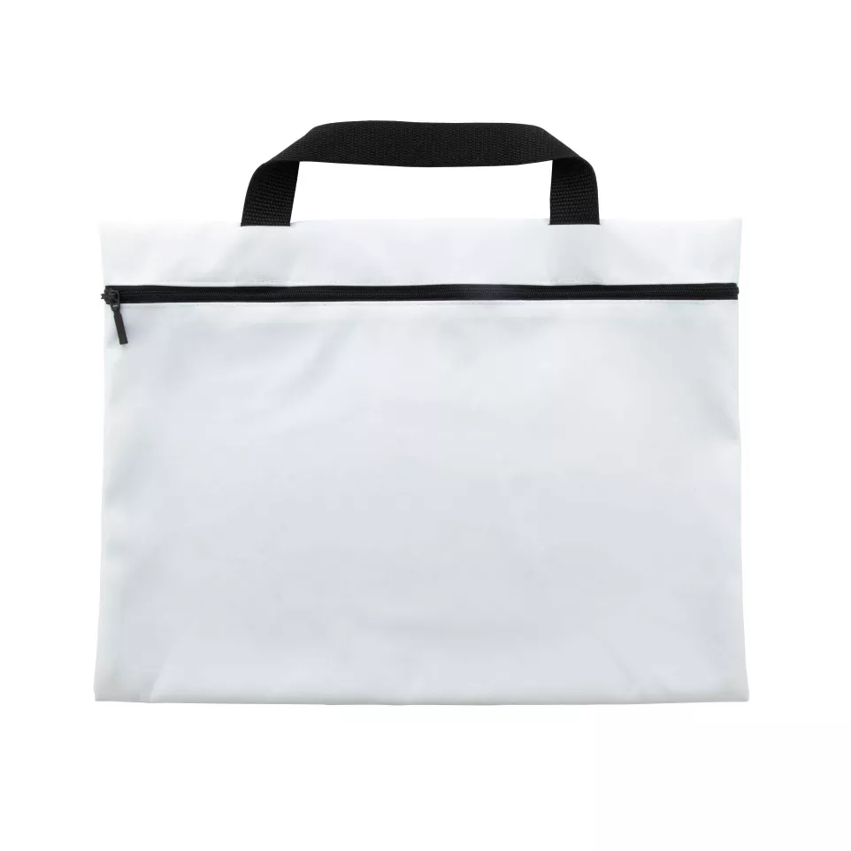 Cazure black white custom document bag 