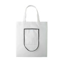 SuboShop Fold B blanc noir sac shopping non-tissé personnalisé 