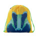 CreaDraw Kids RPET groen wit custom made gemaakte tas met trekkoordsluiting voor kinderen 