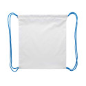 CreaDraw Kids blauw wit custom made gemaakte tas met trekkoordsluiting voor kinderen 