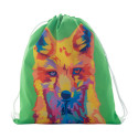 CreaDraw Kids wit  custom made gemaakte tas met trekkoordsluiting voor kinderen 
