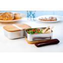Ferroca silver  stainless steel lunch box 