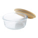 Ruttata transparent naturelle lunch box en verre 