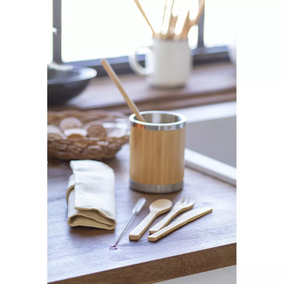 Rollery natural  cutlery set 