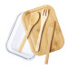 Cuttata transparant natuurlijk glazen lunchbox 