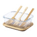 Cuttata transparent natural glass lunch box 