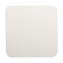 CreaPint white  paper coaster, square 