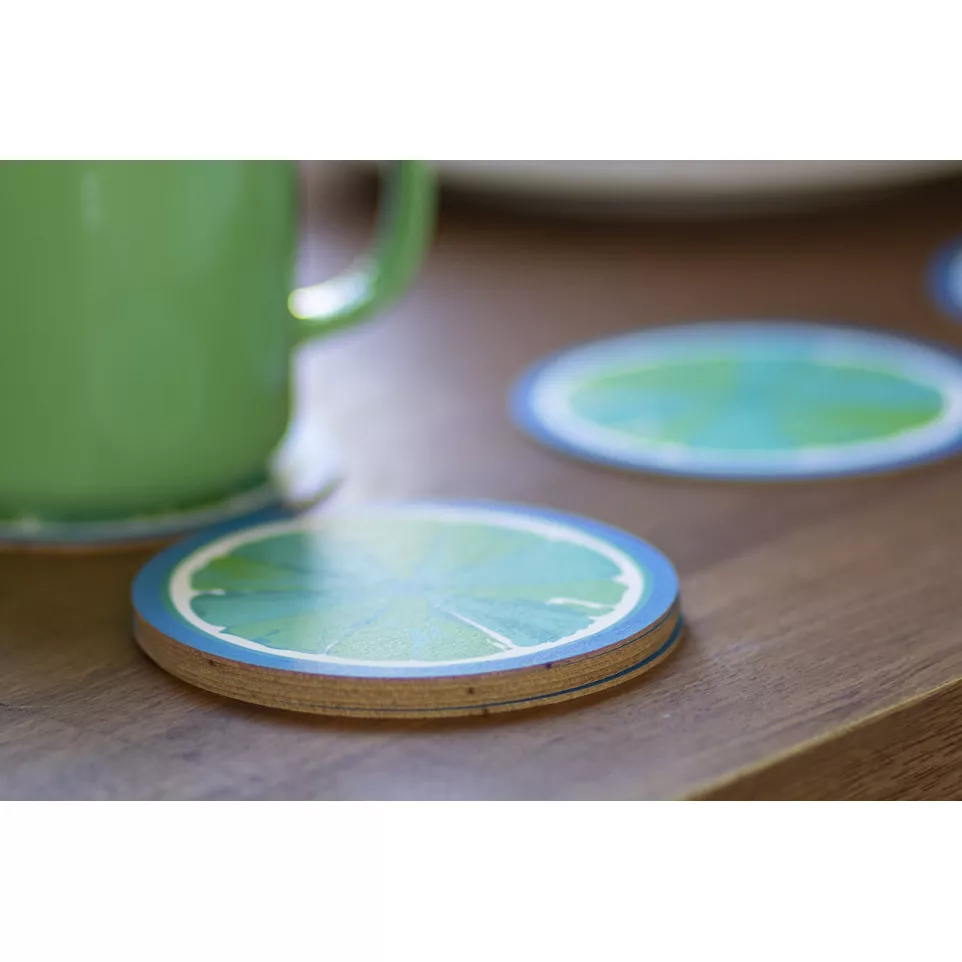 CreaPint white  paper coaster, circle 