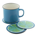CreaPint wit  custom made papieren onderzetter, rond 