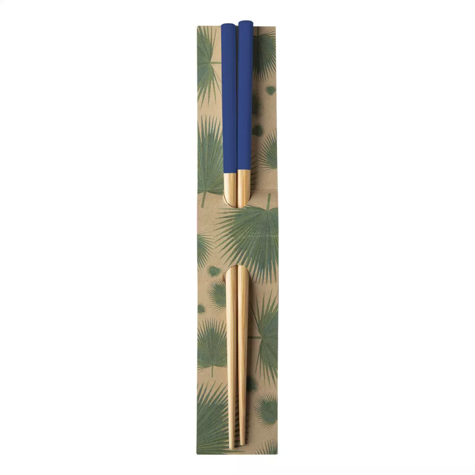 Sinicus blue natural bamboo chopsticks 