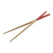 Sinicus rouge naturelle baguettes en bambou 