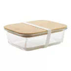 Vittata transparent natural glass lunch box 