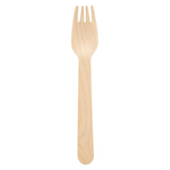 Woolly natuurlijk  houten bestek, lepel 