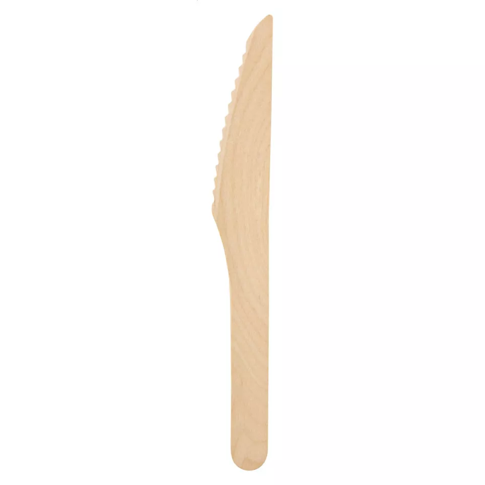 Woolly natuurlijk  houten bestek, lepel 
