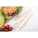 Woolly natural  wooden cutlery, knife 