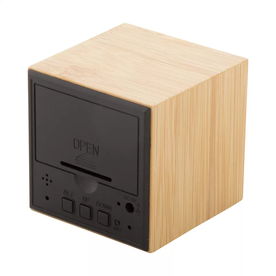 Boolarm natural  bamboo alarm clock 