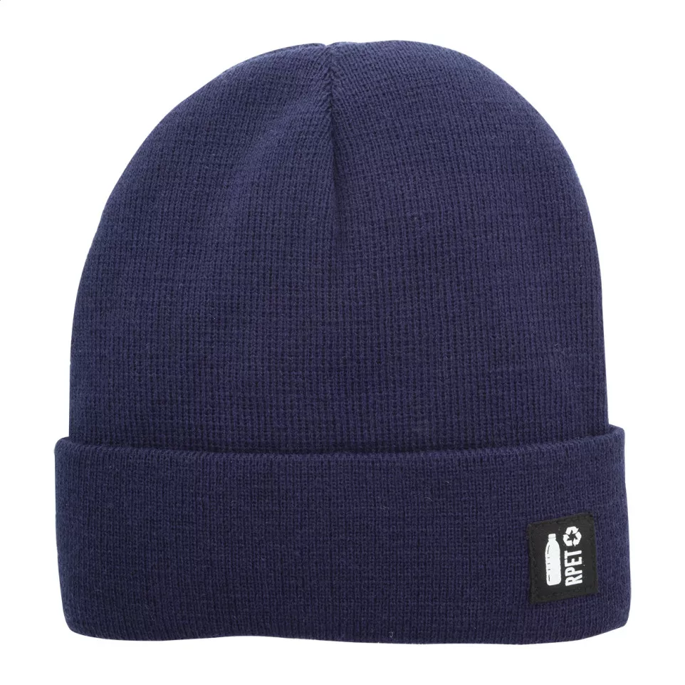 Peaky dark blue  RPET winter hat 