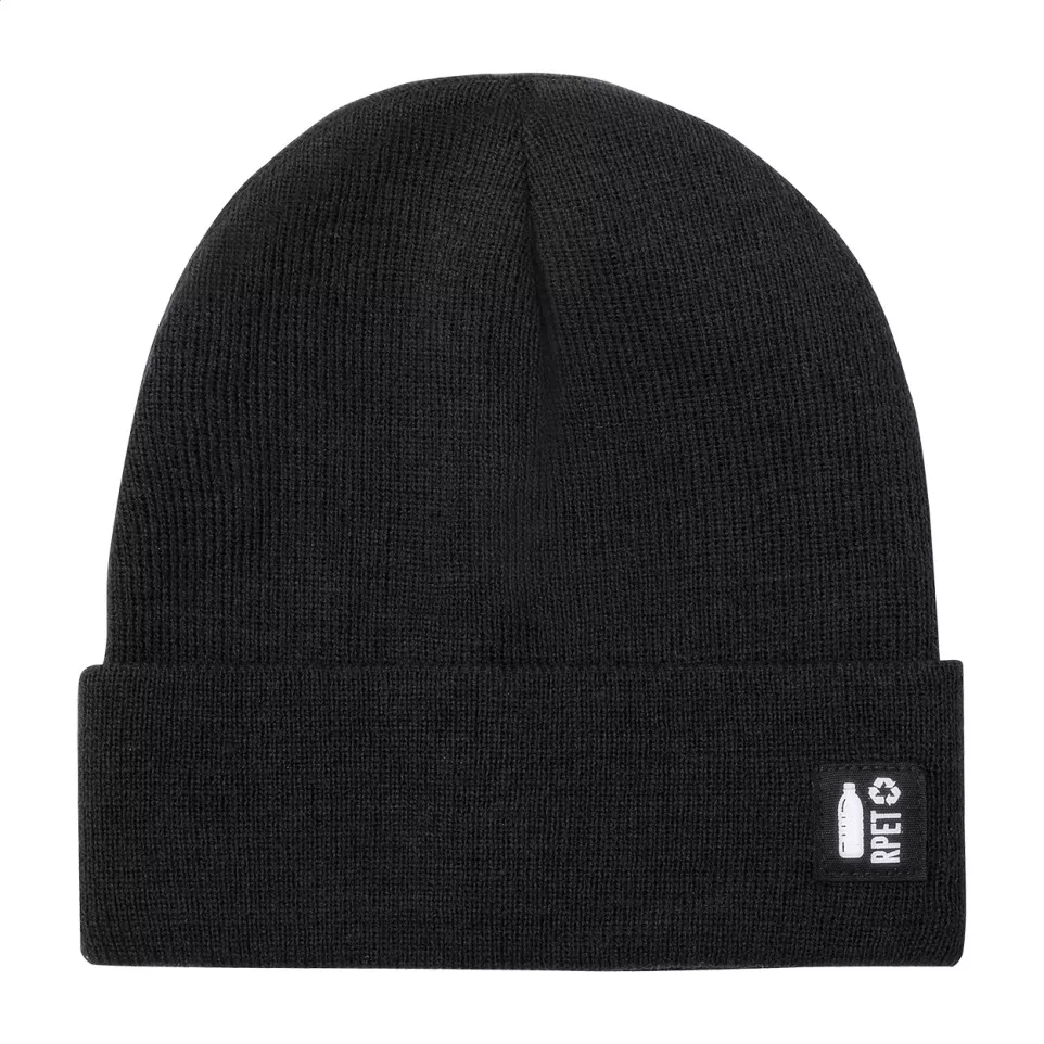 Peaky black  RPET winter hat 