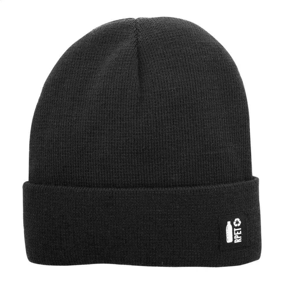 Peaky black  RPET winter hat 