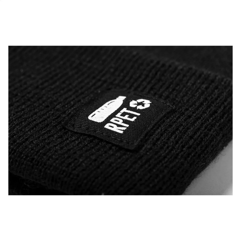 Peaky black  RPET winter hat 