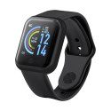 Wristo zwart  slim horloge 