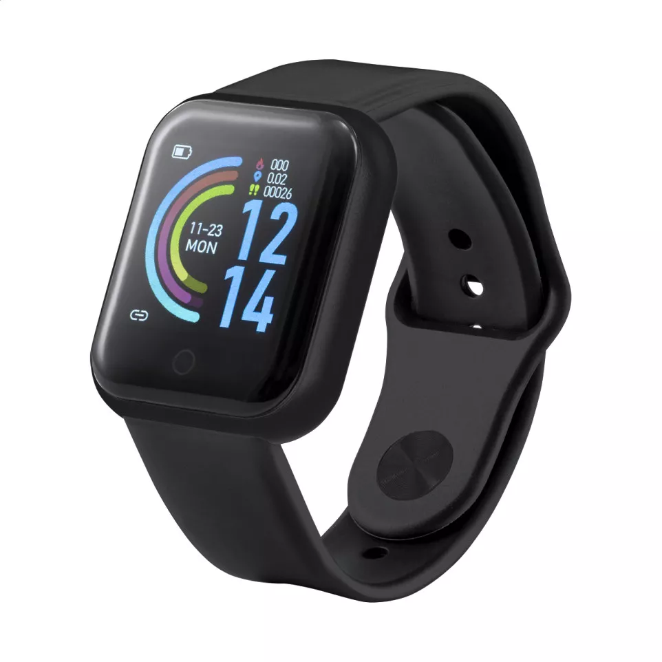 Wristo zwart  slim horloge 