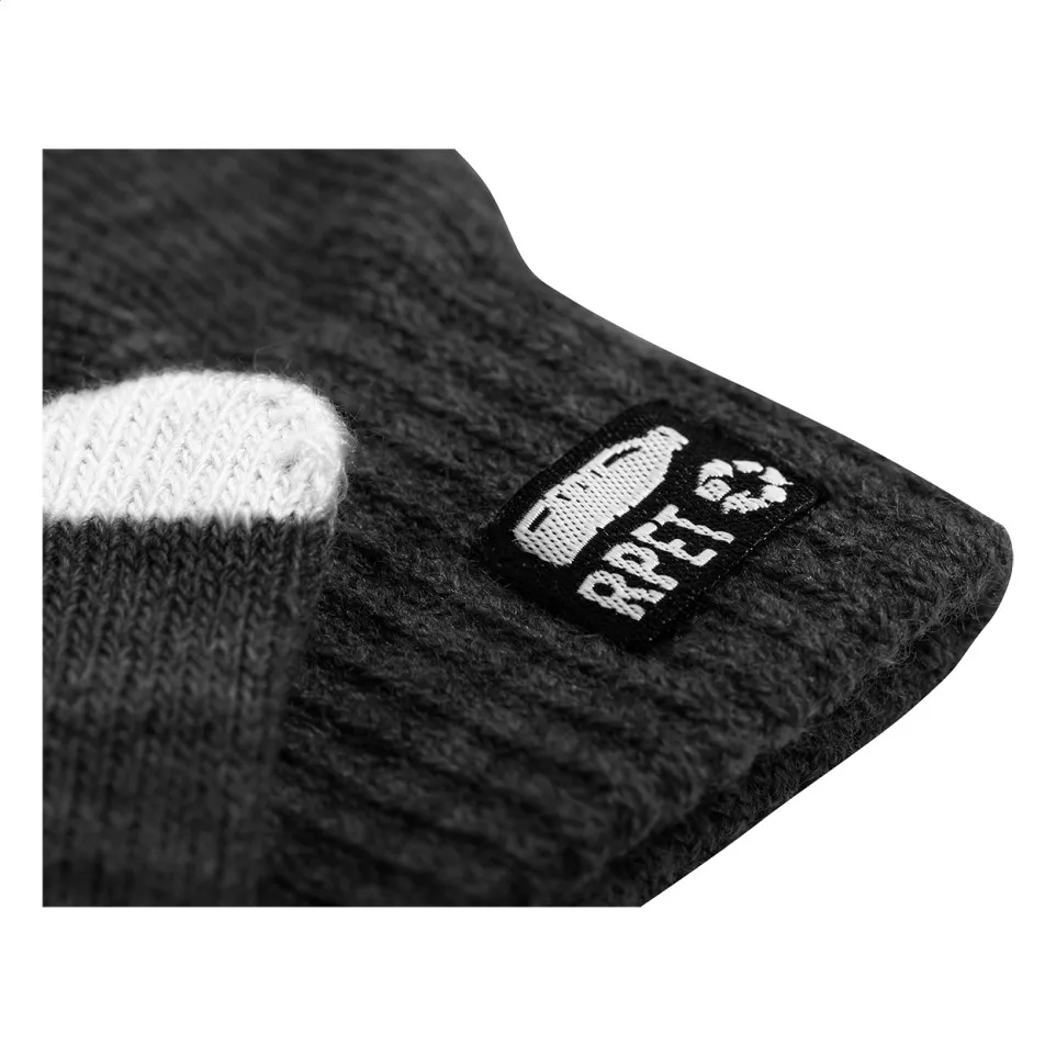 Retap noir  gants écran tactile rpet 