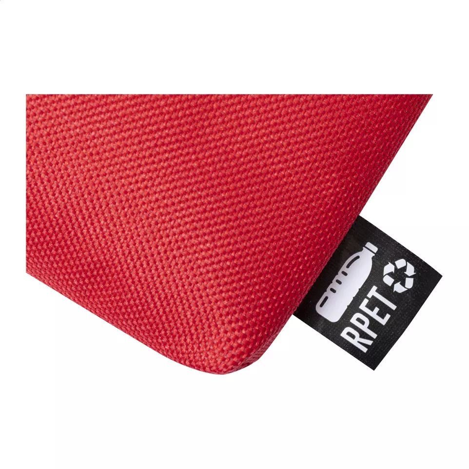 Vanitax red  RPET cosmetic bag 