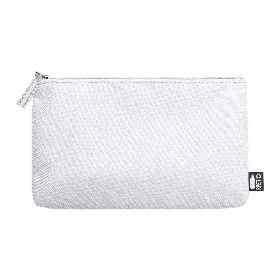 Vanitax white  RPET cosmetic bag 