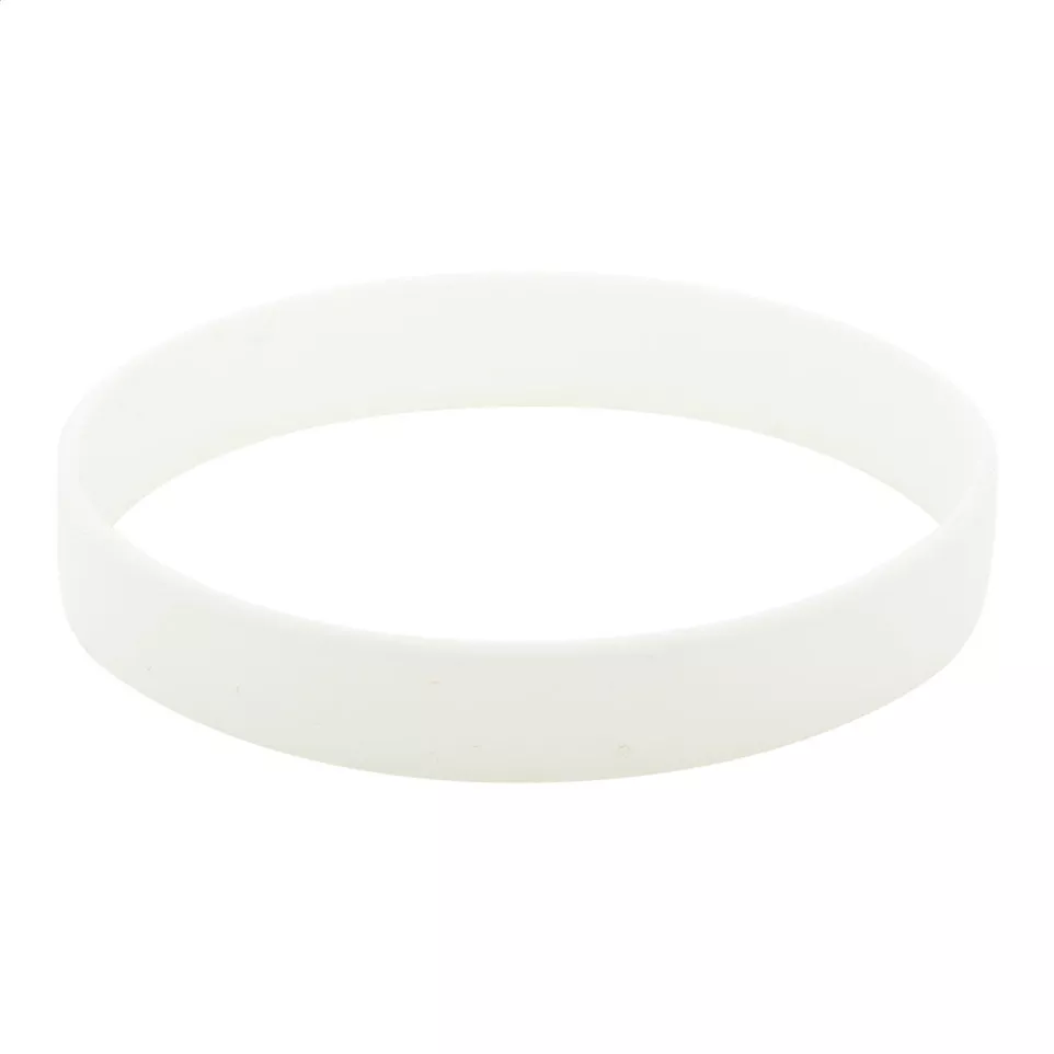 Wristy white  silicone wristband 