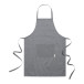 Cuoco noir  tablier en coton 