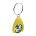 Nelly yellow  trolley coin keyring 