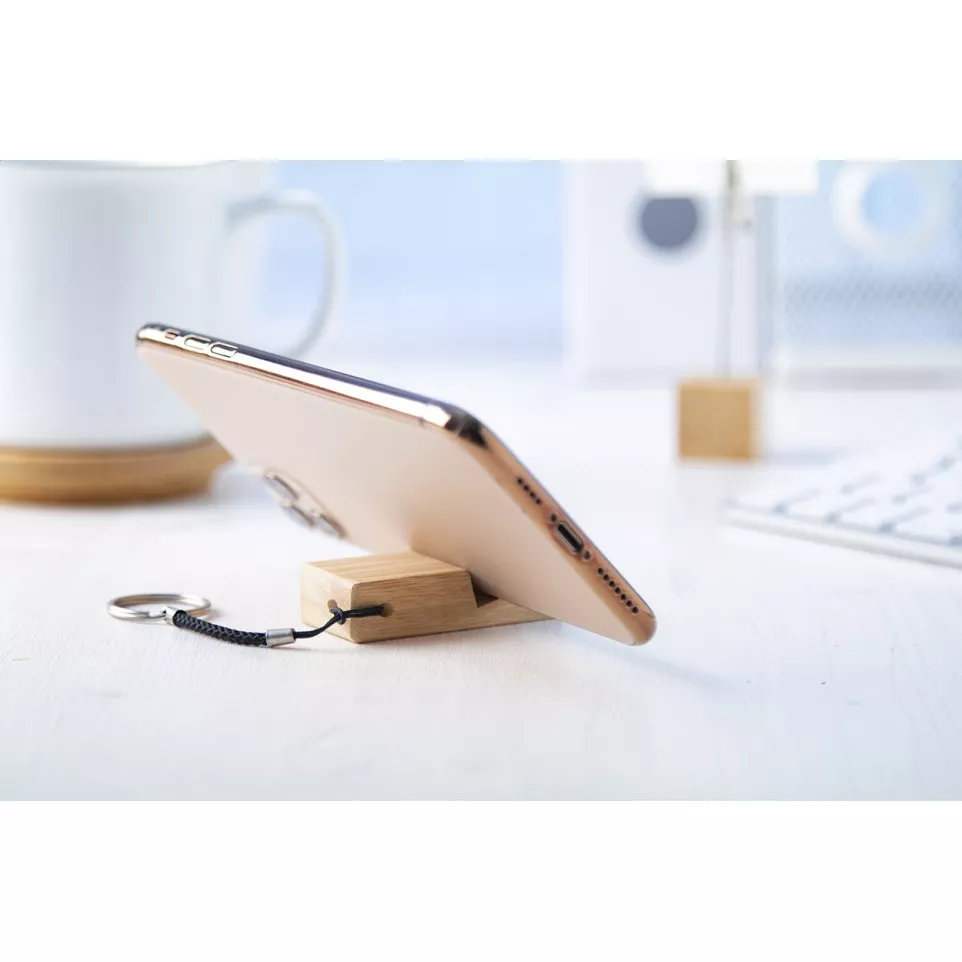 Dulloo natural  mobile holder keyring 