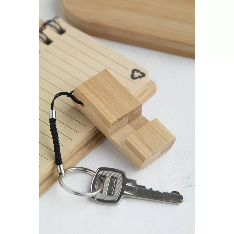 Dulloo natural  mobile holder keyring 
