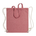 Holbery rood  trekkoord tas 