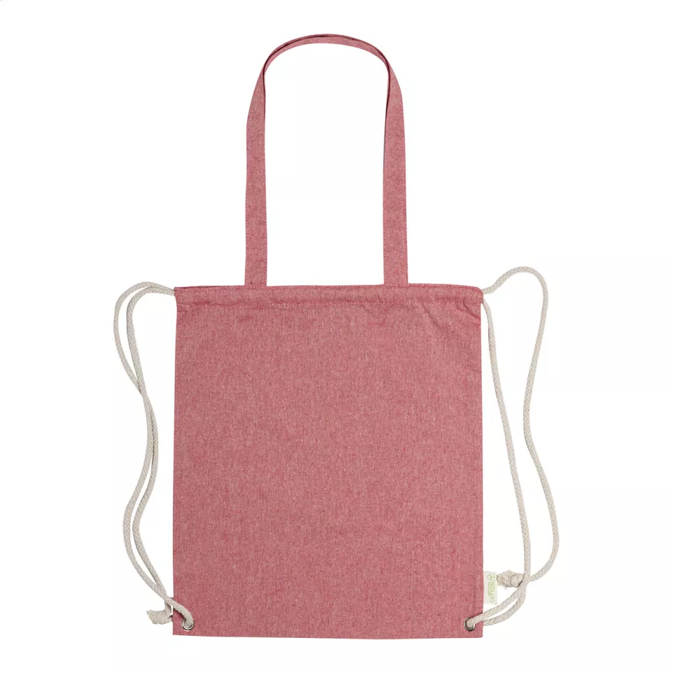 Holbery rood  trekkoord tas 