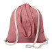 Holbery rood  trekkoord tas 