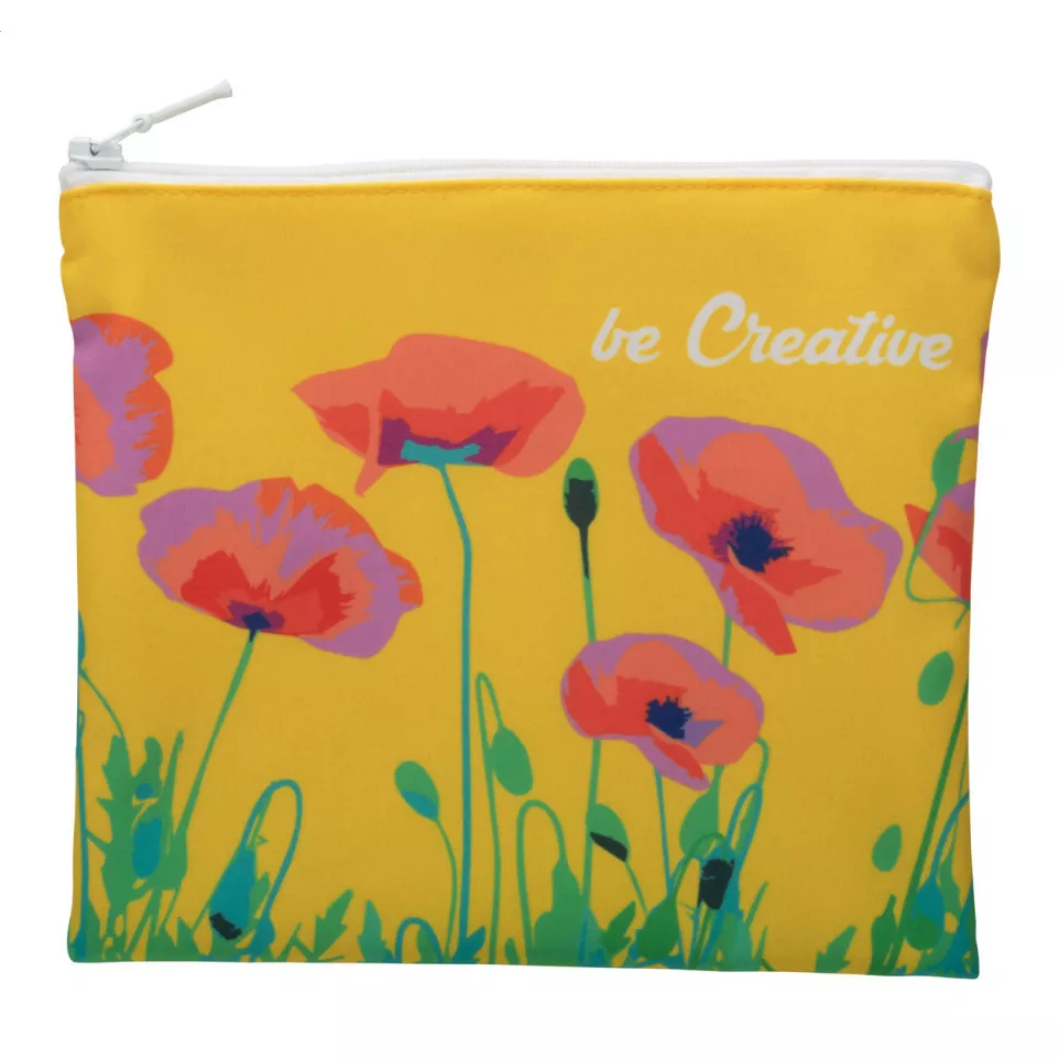 CreaBeauty M white  custom cosmetic bag 