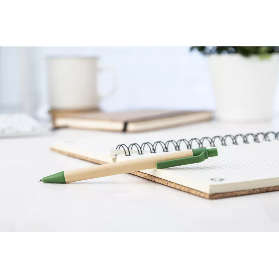 Plarri green natural ballpoint pen 