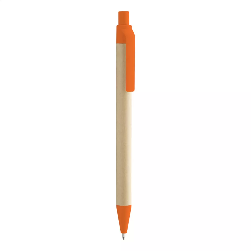 Plarri orange natural ballpoint pen 