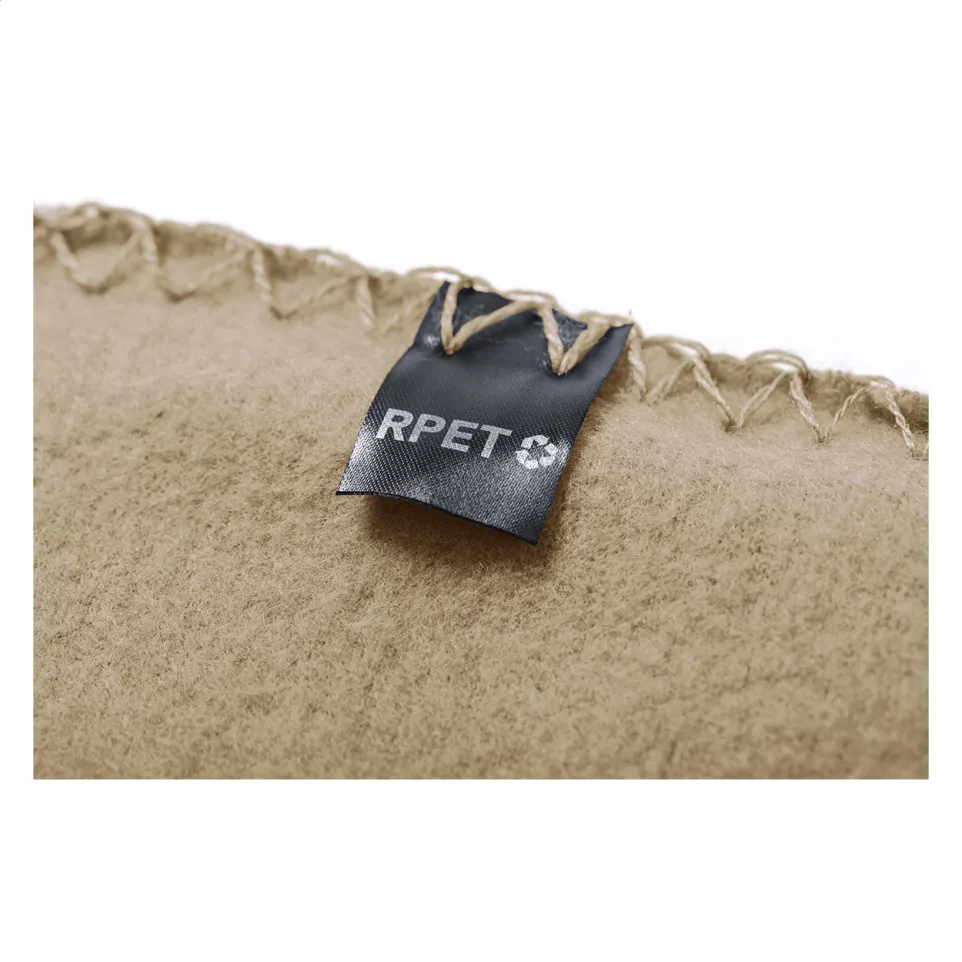 Nanda beige  couverture polaire en rpet 