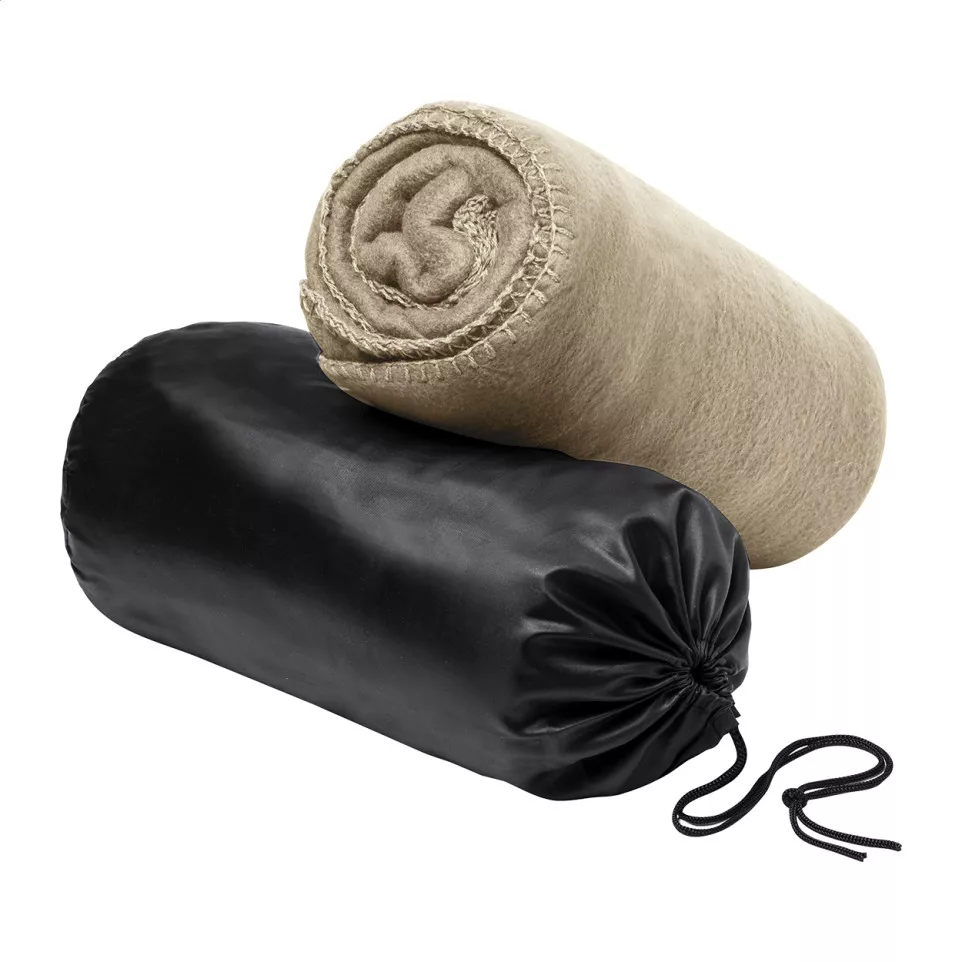 Nanda beige  couverture polaire en rpet 