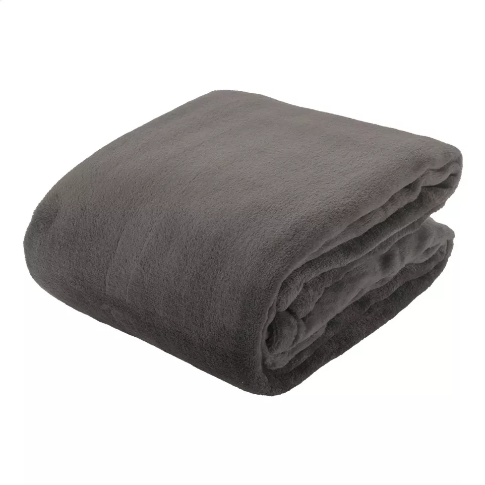 Espoo ash grey  flannel blanket 