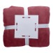 Espoo burgundy  flannel blanket 