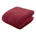 Espoo burgundy  flannel blanket 