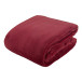 Espoo burgundy  flannel blanket 