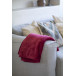 Espoo burgundy  flannel blanket 