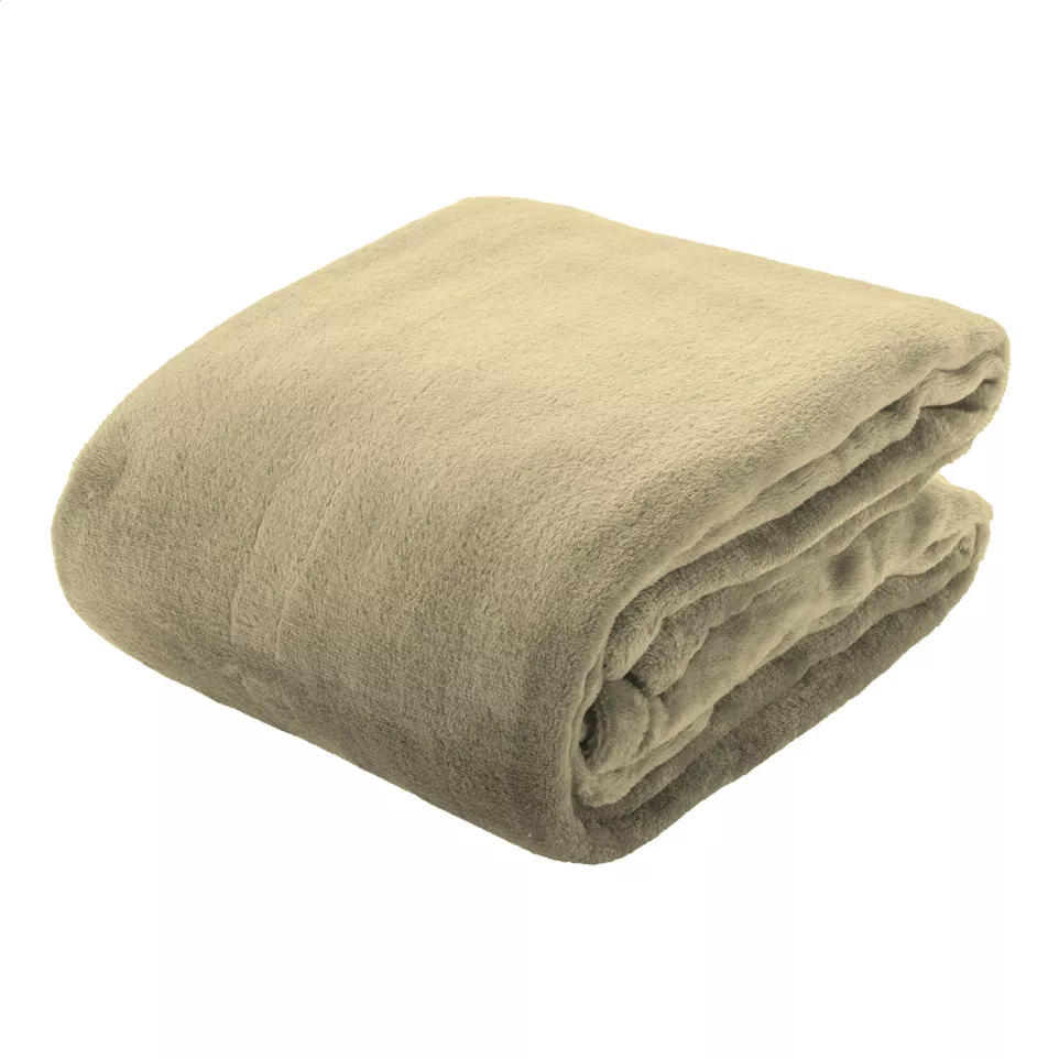 Espoo beige  flanellen deken 